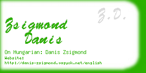 zsigmond danis business card